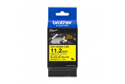 Brother HSe-631E Pro Tape, 11.2 mm x 1.5 m, black text / yellow tape , original tape