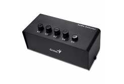 Genius 31720015100 Stereo Switching Box, black, 2x RCA, 5x 3.5mm jack