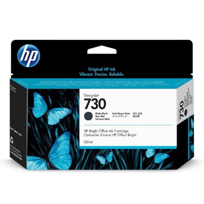 HP 730 P2V65A matte black original ink cartridge