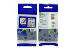 Compatible tape Brother TZ-M921 / TZe-M921, 9mm x 8m, black text / silver tape