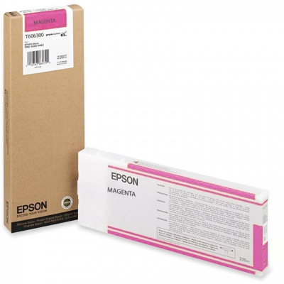 Epson T606300 magenta (vivid magenta) original ink cartridge