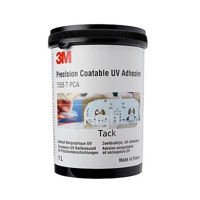 3M 7555 T PCA UV-Activated Adhesive, 1 liter