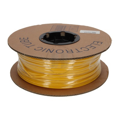 Round heat shrink tube 3,2mm, halogen-free, 2:1, yellow, 150m
