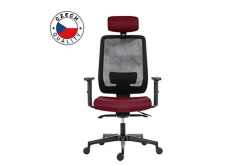 Powerton ERGO LUCIE Kancelářské ergonomické křeslo, Červené