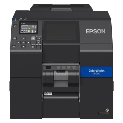 Epson ColorWorks C6000Pe (mk) C31CH76202MK, color label printer, peeler, disp., USB, Ethernet, black