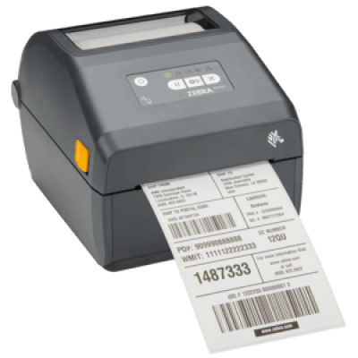Zebra ZD421d ZD4A042-D0EX02EZ, label printer, 8 dots/mm (203 dpi), RTC, USB, USB Host, BT, Wi-Fi, kit (USB)