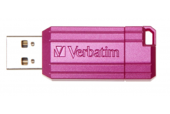 Verbatim 49067 Flash Drive Hi-Speed Store 'n' Go, 16GB, Pinstripe, USB 2.0, Hot pink
