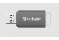 VERBATIM Flash Disk 128GB DataBar USB 2.0 Drive, grey