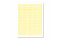 Self-adhesive labels 63,5 x 29,6 mm, 27 labels, A4, 20 sheets, yellow