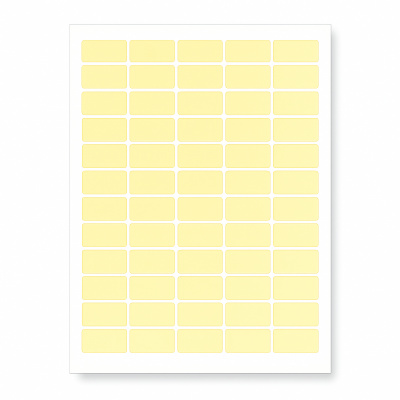 Self-adhesive labels 63,5 x 29,6 mm, 27 labels, A4, 20 sheets, yellow