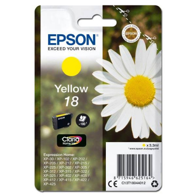 Epson 18 C13T18044012 yellow original ink cartridge