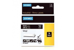 Dymo Rhino 1805437, 9mm x 5,5m, white text/black tape, original tape