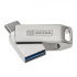 MyMedia MyDual USB 3.2 Gen 1, USB 3.2 Gen 1, 32GB, 69269, silver, 69269, USB A / USB C, with swivel cap