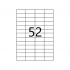 Self-adhesive labels 52,5 x 21,2 mm, 56 labels, A4, 100 sheets