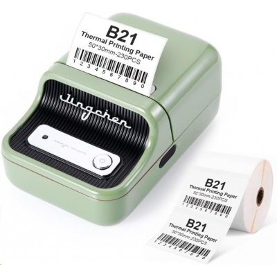Niimbot B21 Smart 1AC19031602 label printer, green + label rolls