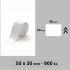 Niimbot 1EA01204102, 50x30mm, 900pcs, white self-adhesive labels