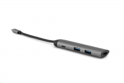 VERBATIM 49140 USB-C Multiport HUB, 2x USB 3.0, 1x USB-C, HDMI, grey docking station