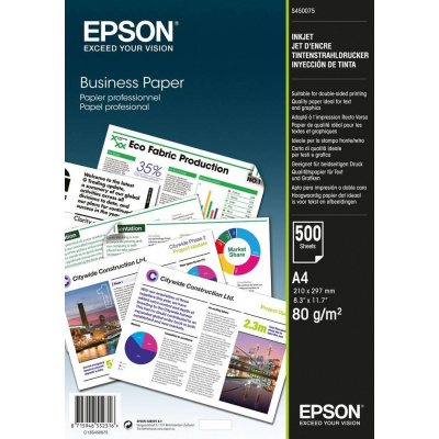 Xerographic paper Epson, Business Paper A4, 80 g/m2, white, 500 sheets