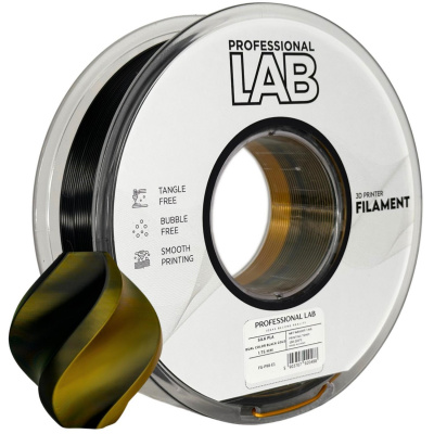 Professional Lab FG-P98-E1, 3D filament, PLA Silk, 1,75mm, 1000g, Black, Gold