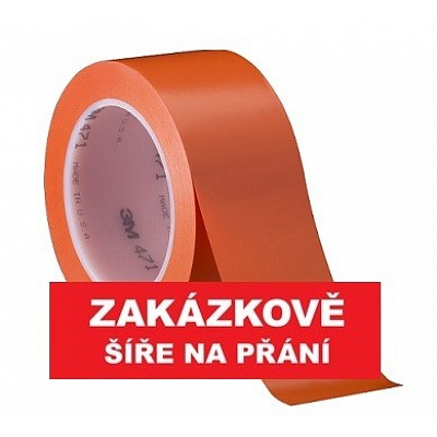 3M 471 Marking PVC adhesive tape, abrasion-resistant, orange 50 mm x 33 m