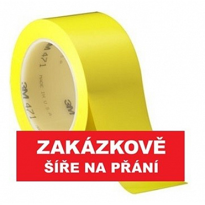 3M 471 Marking PVC adhesive tape, abrasion-resistant, yellow 100 mm x 33 m