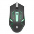 Defender Myš Hit MB-601, 1200DPI, optická, 4tl., drátová USB, černá, herní, podsvícená
