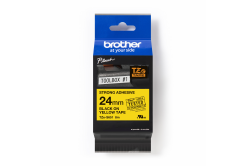 Brother TZ-S651 / TZe-S651 Pro Tape, 24mm x 8m, black text/yellow tape, original tape