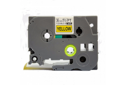 Brother TZ-FX661/TZe-FX661 36mm x 8m, flexi, black / yellow, compatible tape