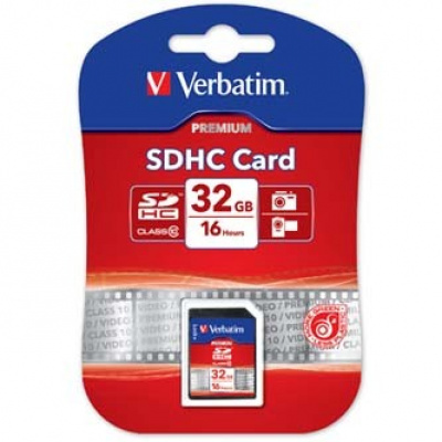 Verbatim 43963 Secure Digital Card Premium U1, memory card, SDHC, 32GB, UHS-I U1 (Class 10), 