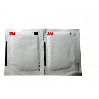 3M 105 Disinfecting wet wipe for cleaning face masks, pair (2 wipes)