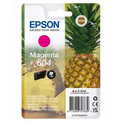 Epson 604 T10G340 C13T10G34010 magenta original ink cartridge