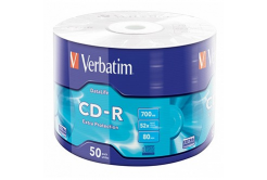 Verbatim 43787 CD-R Data Life Extra Protection, 50-pack Wrap, 700MB, 52x, 80min., 12cm, without printing option