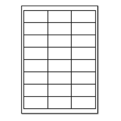 Self-adhesive labels 64,6 x 33,8 mm, 24 labels, A4, 100 sheets