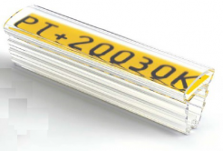 Partex PT+10018A návlečka 18 mm, 200 pcs (2,5 5,0 mm), PT průsvitné pouzdro na štítky