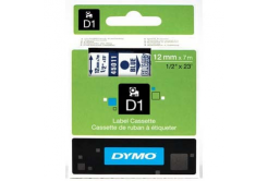 Dymo D1 45011, S0720510, 12mm x 7m blue text / clear tape, original tape