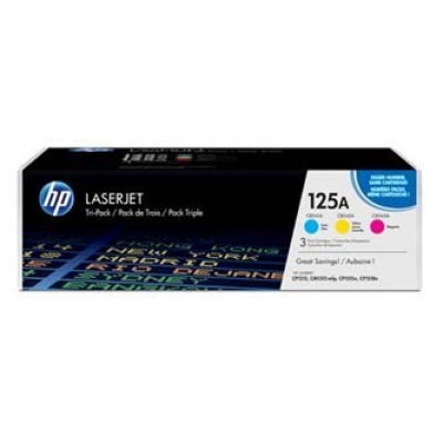 HP 125A CF373AM, cyan/magenta/yellow (cyan/magenta/yellow) original toner