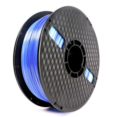 GEMBIRD 3DP-PLA-SK-01-ICE, 3D filament, PLA, 1,75mm, 1000g, silk ice, ice blue/dark blue