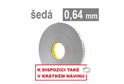 3M VHB™ 4936-P, thickness 0.64 mm; light gray double-sided very high-bond acrylic tape 19 mm x 3 m