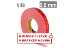 3M VHB™ LSE-060WF Oboustranně silně lepicí páska na LSE plasty, tl. 0,6 mm 9 mm x 33 m