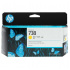 HP 738 498N7A yellow original ink cartridge