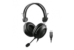 A4Tech HU-35 gaming headset with microphone, wired, black, USB