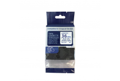 Compatible tape Brother TZ-163 / TZe-163, 36mm x 8m, blue text / transparent tape