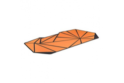 Powerton LIFE FURIA Gaming Mouse Pad, with non-slip underside, orange