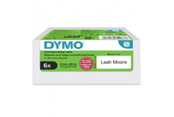 Dymo 2234187, 89mm x 41mm, for name tags, removable, white, original paper labels, 6 x 300 pcs