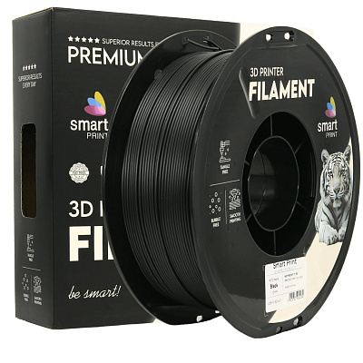 Smart Print FG-S214-E1, 3D filament, PETG Matte, 1,75mm, 1000g, Black