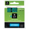 Dymo D1 40919, S0720740, 9mm x 7m black text / green tape, original tape