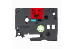 Compatible tape Brother TZ-FX451 / TZe-FX451, 24mm x 8m, flexi, black text / red tape