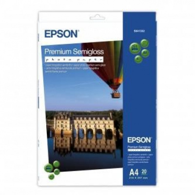 Epson Premium Semigloss Photo Paper C13S041332, A4, semi-gloss, white, photo paper