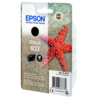 Epson 603 C13T03U14010 black original ink cartridge