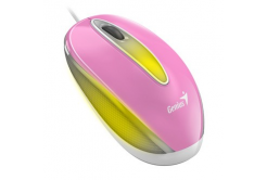 Genius Mouse DX-Mini 31010025407, 1000DPI, optical, 3tl., wired USB, pink, classic, RGB backlit